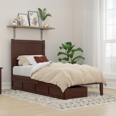 NoHo Platform Bed with Set of 2 Storage Drawers