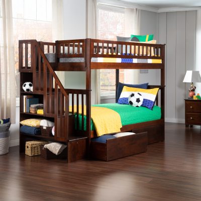 Woodland Staircase Bunk Bed with Storage Drawers