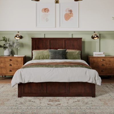 Madison Low Profile Platform Bed with Matching Footboard
