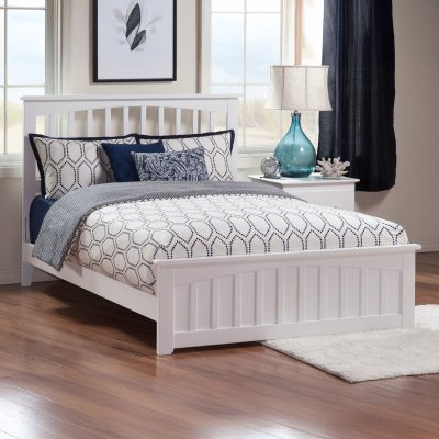 Mission Low Profile Platform Bed with Matching Footboard