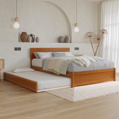 Wesley Platform Bed with Footboard & Trundle