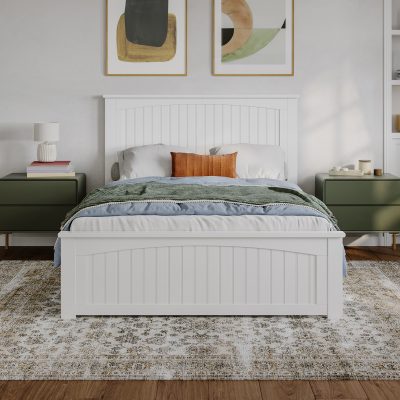 Naples Low Profile Platform Bed with Matching Footboard