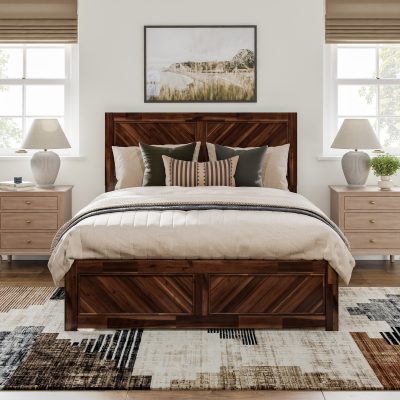 Berkshire Low Profile Platform Bed with Matching Footboard