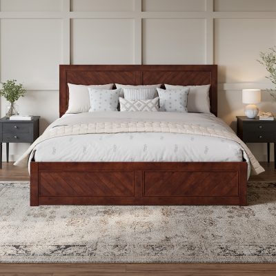 Canyon Platform Bed with Matching Footboard