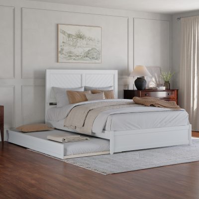 Clayton Platform Bed with Footboard & Trundle