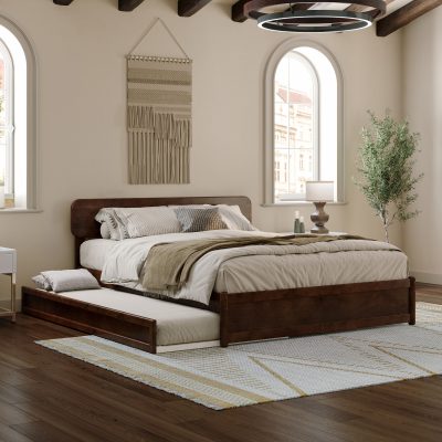 Capri Platform Bed with Footboard & Trundle