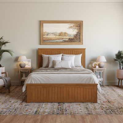 Nantucket Foundation Bed Frame with Matching Footboard