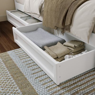 Set of 2 Mid-Century Modern Under-Bed Drawers