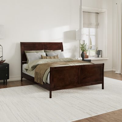 Valencia Low Profile Platform Bed with Matching Footboard