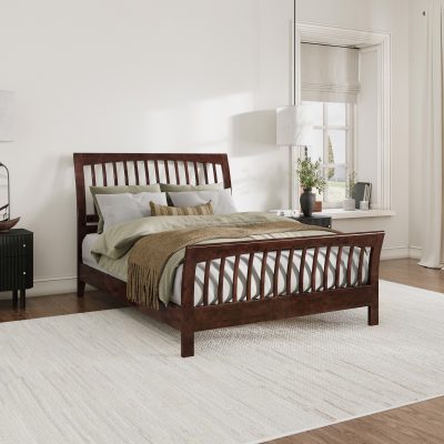 Orleans Low Profile Sleigh Platform Bed with Matching Footboard