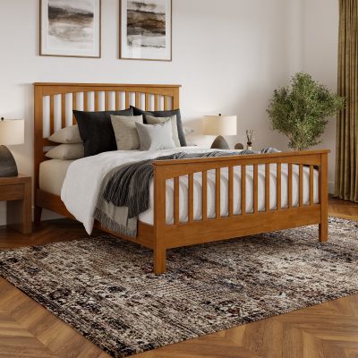 Camilla Low Profile Platform Bed with Matching Footboard