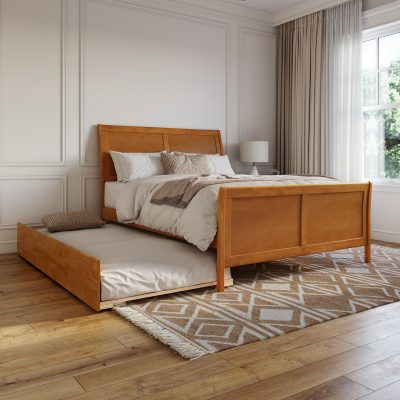Portland Platform Bed with Matching Footboard & Trundle