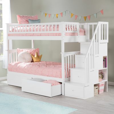 Columbia Staircase Bunk Bed with Storage Drawers