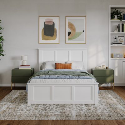 Charlotte Low Profile Platform Bed with Matching Footboard